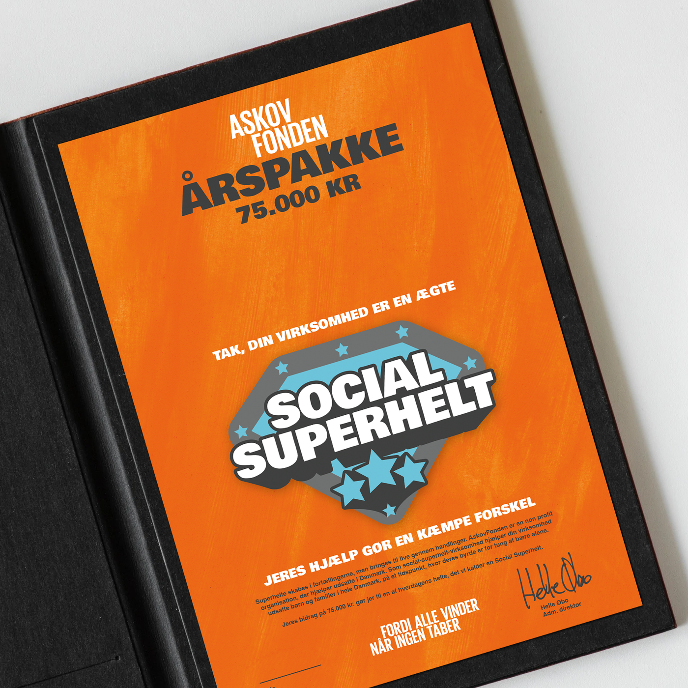 Bliv social superhelt virksomhed sammen med AskovFonden